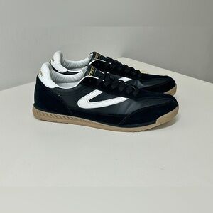 Men’s 10 Tretorn Rawlins 2.0 Black Suede Leather Tennis Shoes Sneakers